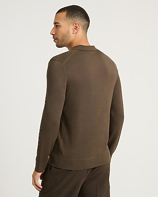 Luxtouch Jersey Long Sleeve Sweater Polo