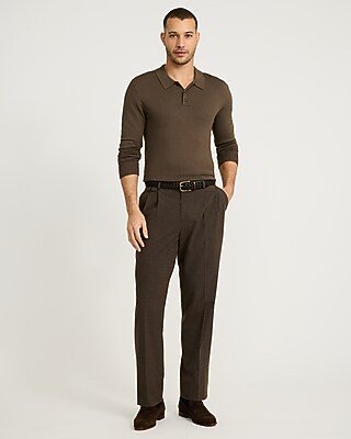 Luxtouch Jersey Long Sleeve Sweater Polo