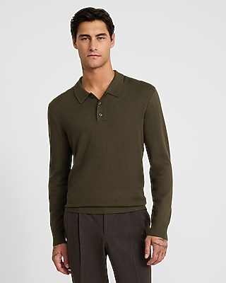 Luxtouch Long Sleeve Sweater Polo