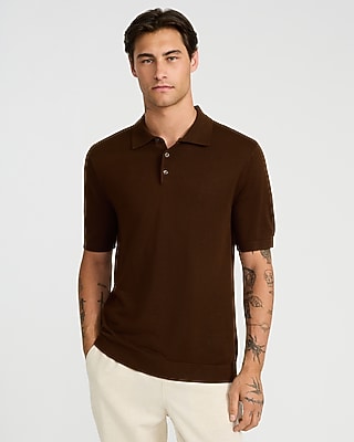 Jersey Short Sleeve Sweater Polo