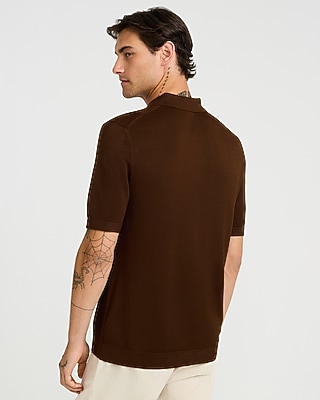 Jersey Short Sleeve Sweater Polo