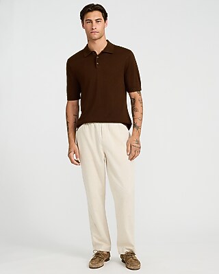 Jersey Short Sleeve Sweater Polo