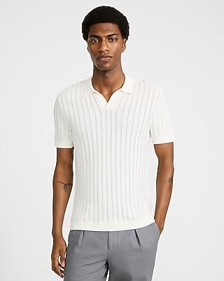 Men's Sweater Polos – Buttoned & Zip Sweater Polos – Express