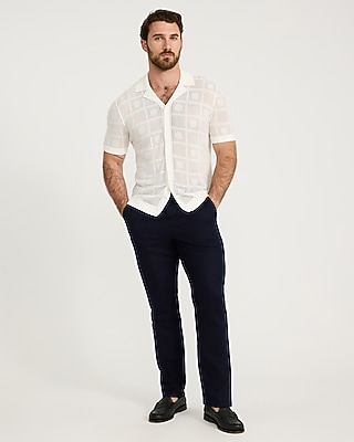 Luxtouch Jersey Textured Checkboard Sweater Polo