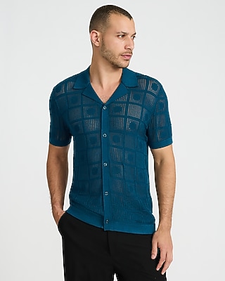 Men's Blue Polo Shirts: Pique, Sweater & Zip Polos  Express