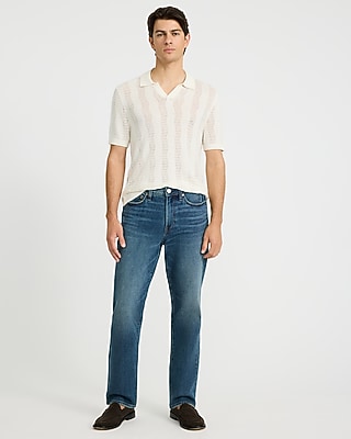 Luxtouch Jersey Textured Zig Zag Johnny Collar Sweater Polo