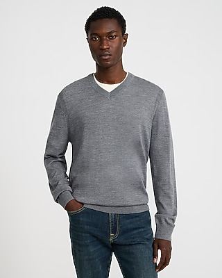 Merino-Blend V-Neck Sweater