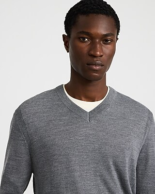 Merino-Blend V-Neck Sweater