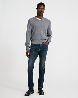 Merino-Blend V-Neck Sweater