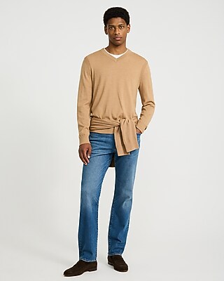 Merino-Blend V-Neck Sweater
