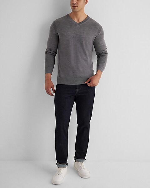 Raffaello Merino Wool Lightweight V-Neck Pullover Sweater - Emporio Clothing