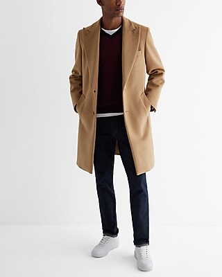 V-Neck Color Block Merino Wool Sweater
