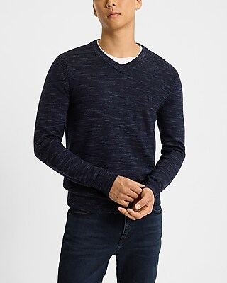 Space Dyed V-Neck Merino Wool Sweater