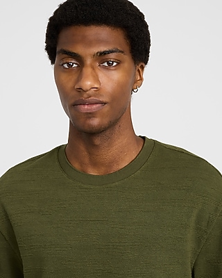 Classic Fit Textured Jacquard Camo T-Shirt