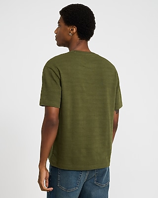 Classic Fit Textured Jacquard Camo T-Shirt