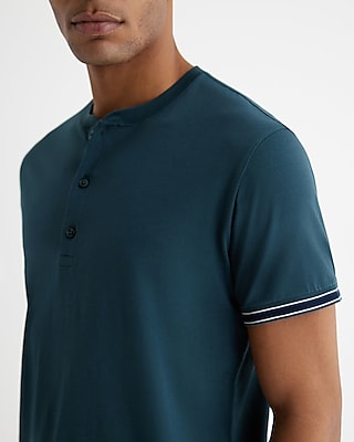 Tipped Perfect Pima Cotton Henley