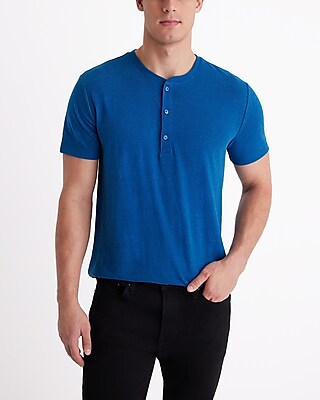 Linen-Blend Henley