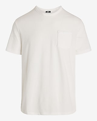 Pointelle Cotton Pocket T-Shirt