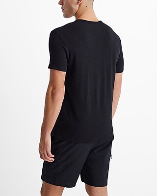 Cotton Slub Buttoned Notch Neck T-Shirt - image 3