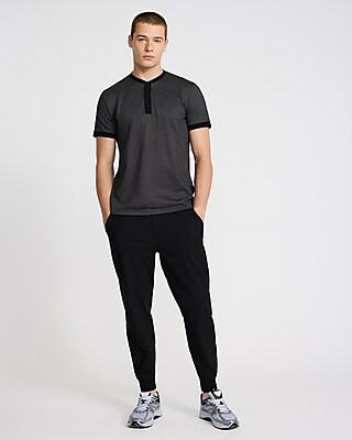 Mini Geo Textured Everyday Performance Henley