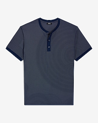 Mini Geo Textured Everyday Performance Henley