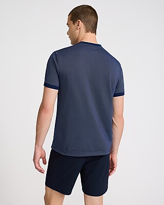 Mini Geo Textured Everyday Performance Henley