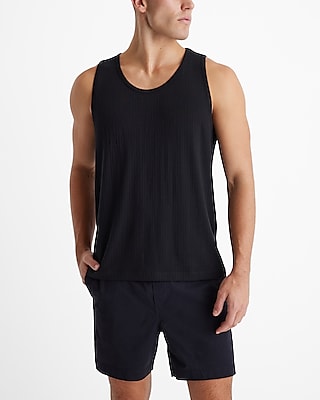 ribbed crew neck tank