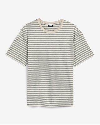 Classic Fit Striped Crew Neck T-Shirt