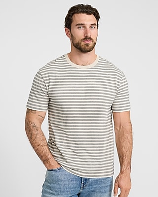 Classic Fit Striped Crew Neck T-Shirt