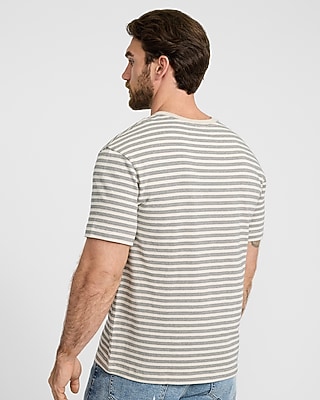 Classic Fit Striped Crew Neck T-Shirt