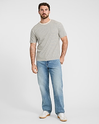 Classic Fit Striped Crew Neck T-Shirt
