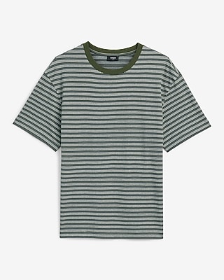 Classic Fit Striped Crew Neck T-Shirt