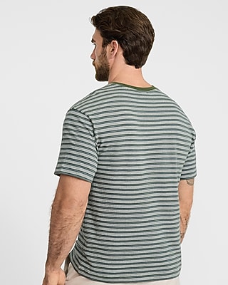 Classic Fit Striped Crew Neck T-Shirt