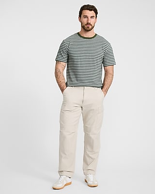 Classic Fit Striped Crew Neck T-Shirt