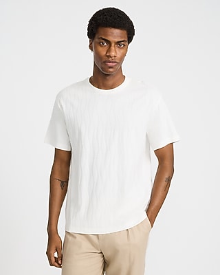 Classic Fit Textured Jacquard T-Shirt