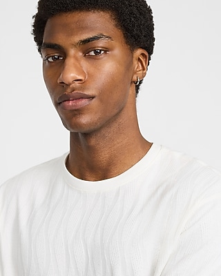 Classic Fit Textured Jacquard T-Shirt