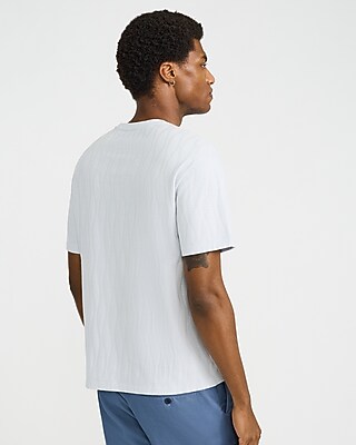 Classic Fit Textured Jacquard T-shirt | Express