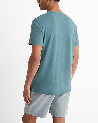 Linen-Blend Crew Neck T-Shirt