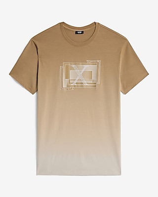 X-Logo Graphic Dip Dye Perfect Pima Cotton T-Shirt