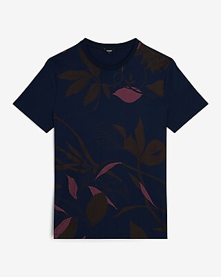 Foliage Print Perfect Pima Cotton T-Shirt