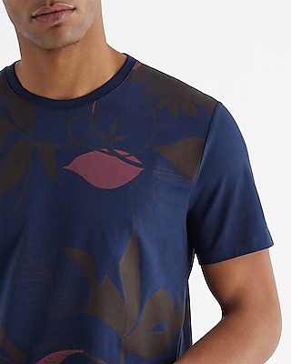 Foliage Print Perfect Pima Cotton T-Shirt