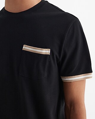 EX - LUX PIQUE SOLID TIPPED FK PKT TEE 10101:SUNBIRD:XXL