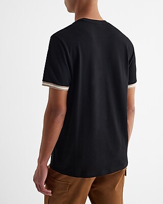 EX - LUX PIQUE SOLID TIPPED FK PKT TEE 10101:SUNBIRD:XXL