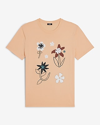 Sketch Floral Garden Graphic T-Shirt