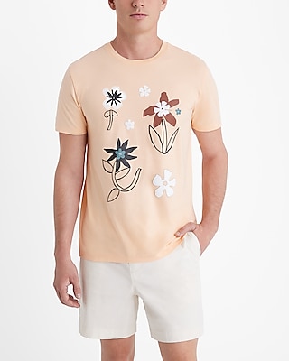 Sketch Floral Garden Graphic T-Shirt