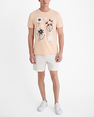 Sketch Floral Garden Graphic T-Shirt