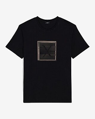 Layered Square X Logo Graphic T-Shirt