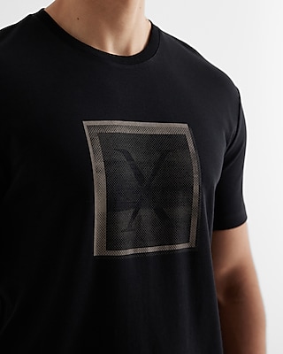 Layered Square X Logo Graphic T-Shirt