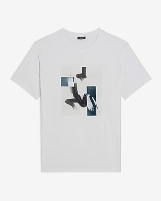Geo Paint Stroke Graphic T-Shirt