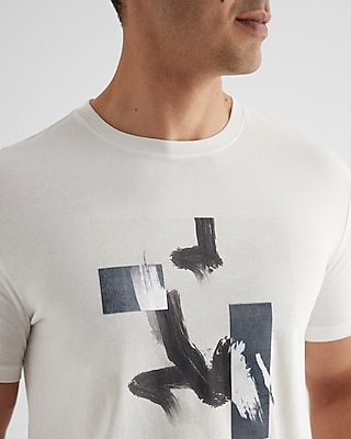 Geo Paint Stroke Graphic T-Shirt